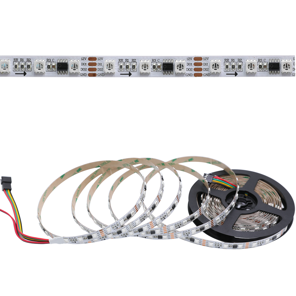 DC12V GS8206 5050SMD RGB, Breakpoint-continue,300LEDs Addressable Digital Strip Lights, Waterproof Dream Color Programmable Flexible LED Ribbon Light, 16.4ft/65.6ft/164ft/328ft per Roll DC12V GS8206 5050SMD RGB, Breakpoint-continue,300LEDs Addressable Digital Strip Lights, Waterproof Dream Color Programmable Flexible LED Ribbon Light, 16.4ft/65.6ft/164ft/328ft per Roll